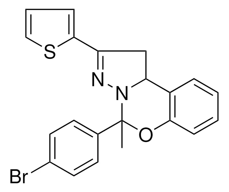 Sigma-Aldrich 4(4-BR-PH)4-ME-2-THIOPHEN-2-YL-1,9B-2H-5-OXA-3,3A-DIAZA-CYCLOPENTA(A)NAPHTHALENE,AldrichCPR