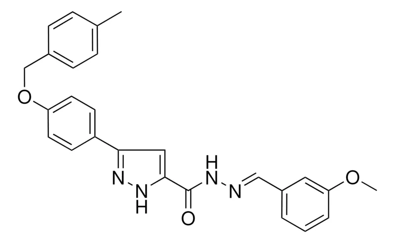 Sigma-Aldrich N'-(3-MEO-BENZYLIDENE)-3-(4-((4-ME-BENZYL)OXY)PH)-1H-PYRAZOLE-5-CARBOHYDRAZIDE,AldrichCPR