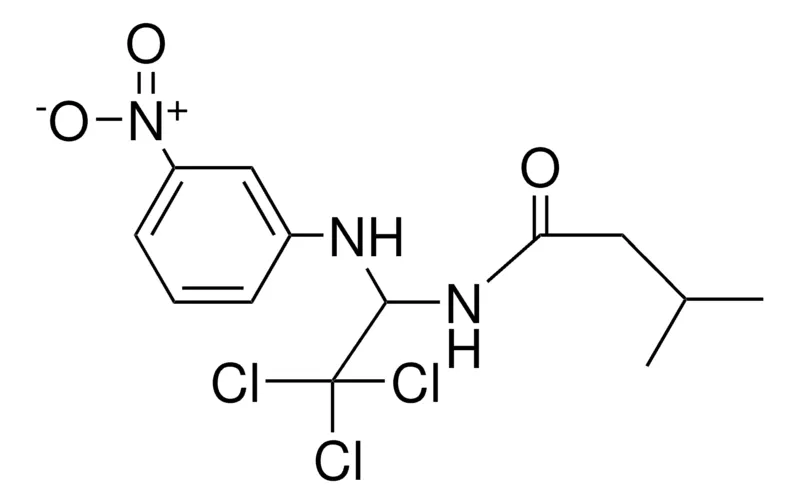 Sigma-Aldrich 3-METHYL-N-(2,2,2-TRICHLORO-1-(3-NITRO-PHENYLAMINO)-ETHYL)-BUTYRAMIDE,AldrichCPR