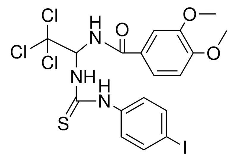 Sigma-Aldrich 3,4-DIMETHOXY-N-(2,2,2-TRICHLORO-1-(3-(4-I-PHENYL)-THIOUREIDO)-ETHYL)-BENZAMIDE,AldrichCPR