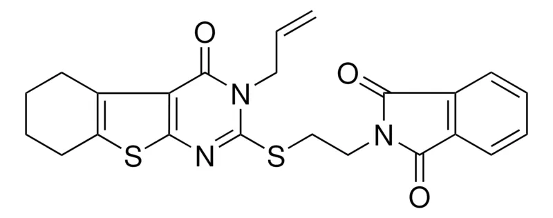 Sigma-Aldrich 2-{2-[(3-ALLYL-4-OXO-3,4,5,6,7,8-HEXAHYDRO[1]BENZOTHIENO[2,3-D]PYRIMIDIN-2-YL)SULFANYL]ETHYL}-1H-ISOINDOLE-1,3(2H)-DIONE，AldrichCPR