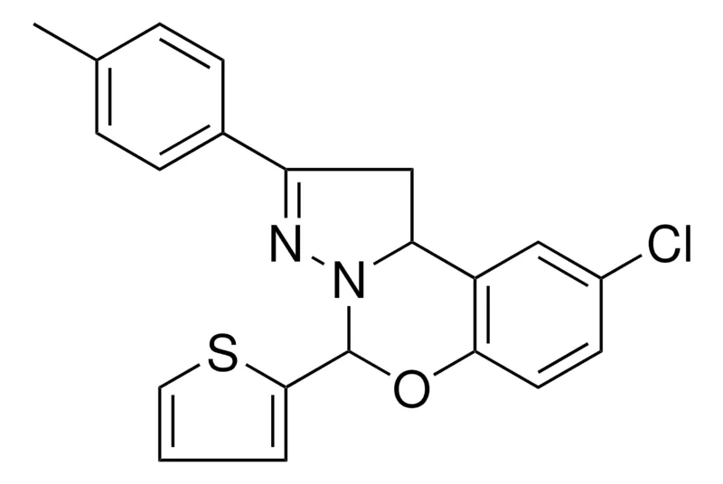 Sigma-Aldrich 8-CL-4-THIOPHEN-2-YL-2-P-TOLYL-1,9B-2H-5-OXA-3,3A-DIAZA-CYCLOPENTA(A)NAPHTHALENE，AldrichCPR