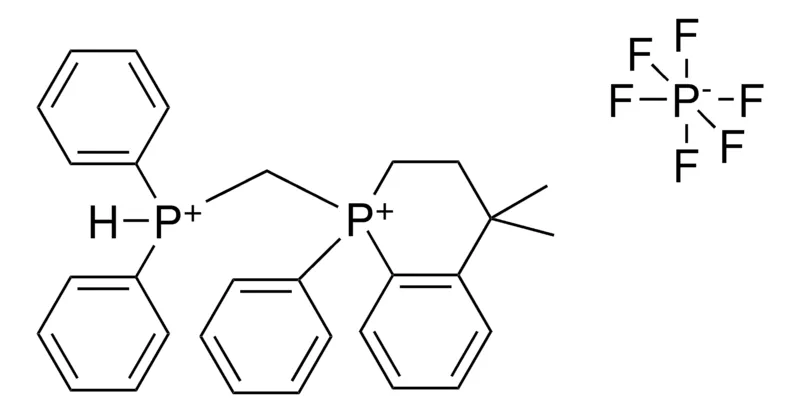 Sigma-Aldrich MONO(1-((DIPHENYLPHOSPHONIO)METHYL)-4,4-DIMETHYL-1-PHENYL-1,2,3,4-TETRAHYDROPHOSPHINOLINIUM) MONO(HEXAFLUOROPHOSPHATE(V)),AldrichCPR