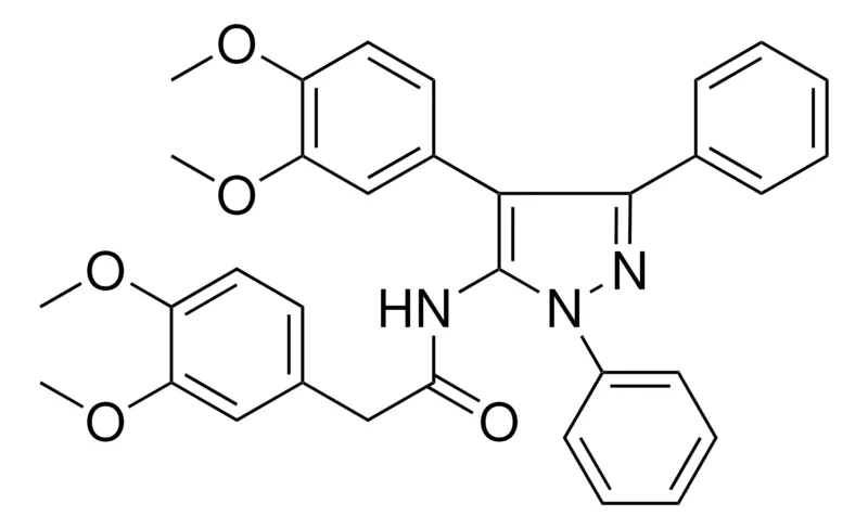 Sigma-Aldrich 2-(3,4-DI-MEO-PH)-N-(4-(3,4-DI-MEO-PH)-1,3-DIPHENYL-1H-PYRAZOL-5-YL)ACETAMIDE,AldrichCPR