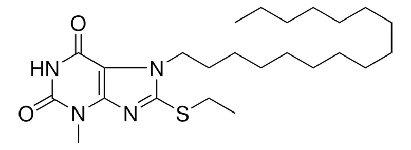 Sigma-Aldrich 8-ETHYLSULFANYL-7-HEXADECYL-3-METHYL-3,7-DIHYDRO-PURINE-2,6-DIONE,AldrichCPR