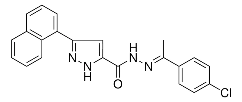 Sigma-Aldrich 5-NAPHTHALEN-1-YL-2H-PYRAZOLE-3-CARBOXYLIC ACID (1-(4-CL-PH)ETHYLIDENE)HYDRAZIDE,AldrichCPR