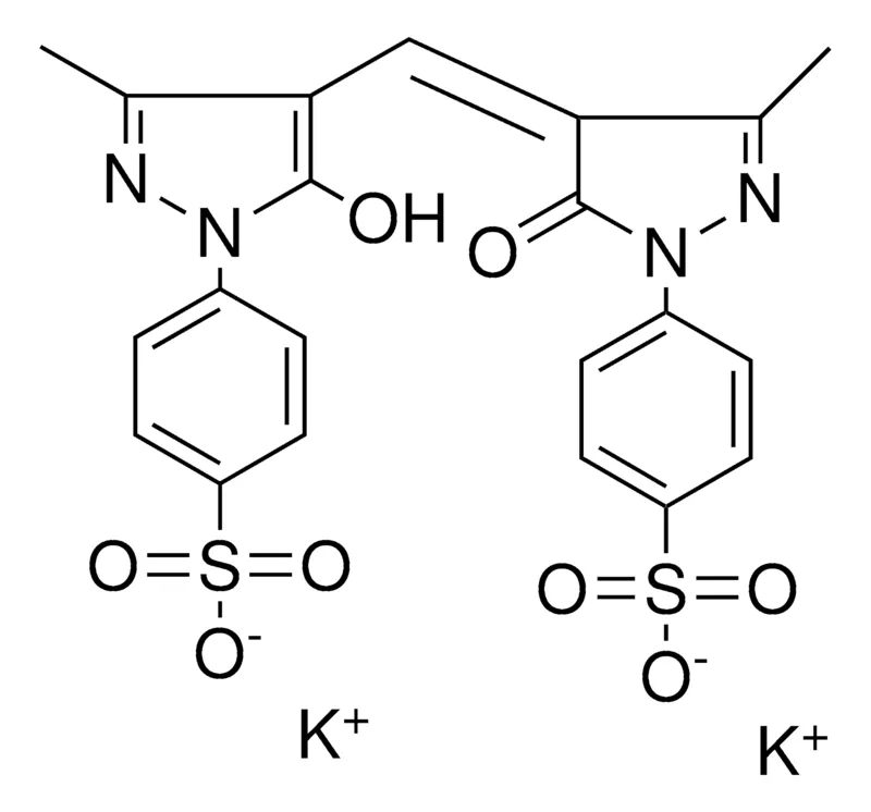 Sigma-Aldrich HYDROXY-ME-(HSO3-PH)PYRAZOLYLMETHYLENE-DI-H-ME-OXO-PYRAZOLYLBENZENESO3H, 2KSALT,AldrichCPR