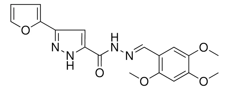 Sigma-Aldrich 5-FURAN-2-YL-2H-PYRAZOLE-3-CARBOXYLIC ACID (2,4,5-TRI-MEO-BENZYLIDENE)-HYDRAZIDE，AldrichCPR