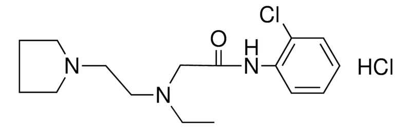 Sigma-Aldrich 2'-CHLORO-2-(N-ETHYL-N-(2-PYRROLIDINOETHYL)-AMINO)-ACETANILIDE DIHYDROCHLORIDE,AldrichCPR