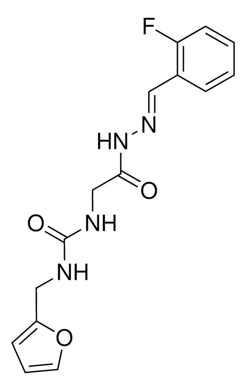 Sigma-Aldrich 2-(3-FURFURYLUREIDO)ACETIC (2-FLUOROBENZYLIDENE)HYDRAZIDE,AldrichCPR
