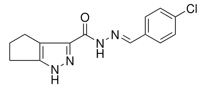 Sigma-Aldrich 1,4,5,6-4H-CYCLOPENTAPYRAZOLE-3-CARBOXYLIC ACID (4-CHLORO-BENZYLIDENE)-HYDRAZIDE,AldrichCPR