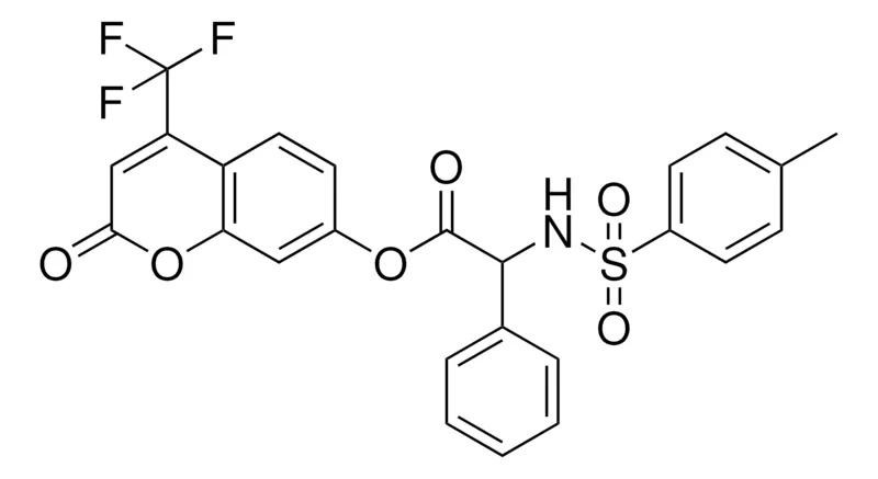Sigma-Aldrich PH-(TOLUENE-4-SULFONYLAMINO)-ACETIC ACID 2-OXO-4-TRI-F-ME-2H-CHROMEN-7-YL ESTER,AldrichCPR