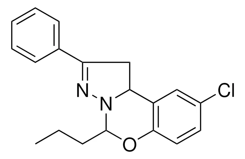 Sigma-Aldrich 8-CL-2-PHENYL-4-PROPYL-1,9B-DIHYDRO-5-OXA-3,3A-DIAZA-CYCLOPENTA(A)NAPHTHALENE,AldrichCPR