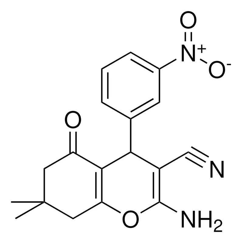 Sigma-Aldrich 2-AMINO-7,7-DI-ME-4-(3-NITRO-PH)-5-OXO-TETRAHYDRO-4H-CHROMENE-3-CARBONITRILE,AldrichCPR