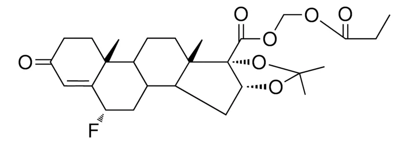 Sigma-Aldrich (PROPIONYLOXY)METHYL (4AR,6AS,6BS,9AR,12S)-12-FLUORO-4A,6A,8,8-TETRAMETHYL-2-OXO-2,3,4,4A,4B,5,6,6A,9A,10,10A,10B,11,12-TETRADECAHYDRO-6BH-NAPHTHO[2',1':4,5]INDENO[1,2-D][1,3]DIOXOLE-6B-CARBOXYLATE，AldrichCPR
