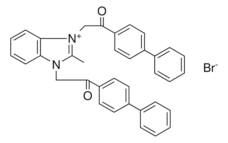 Sigma-Aldrich 1,3-BIS-(2-BIPHENYL-4-YL-2-OXO-ETHYL)-2-METHYL-3H-BENZOIMIDAZOL-1-IUM, BROMIDE，AldrichCPR