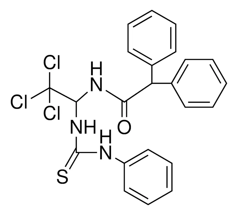 Sigma-Aldrich 2,2-DIPHENYL-N-(2,2,2-TRICHLORO-1-(3-PHENYL-THIOUREIDO)-ETHYL)-ACETAMIDE,AldrichCPR
