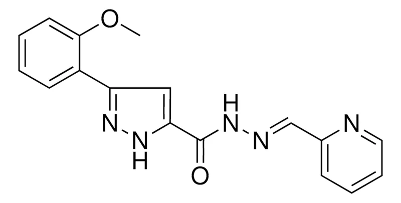 Sigma-Aldrich 5-(2-MEO-PHENYL)-2H-PYRAZOLE-3-CARBOXYLIC ACID PYRIDIN-2-YLMETHYLENE-HYDRAZIDE,AldrichCPR