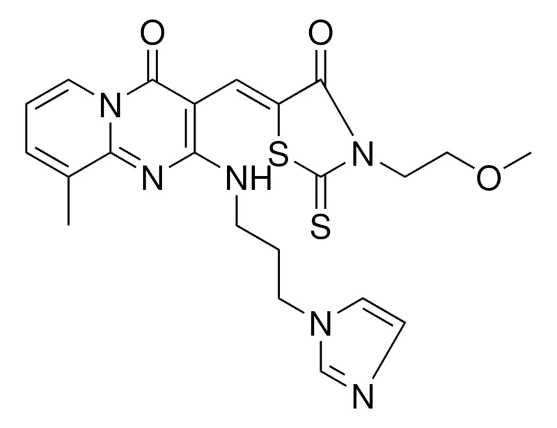 Sigma-Aldrich 2-{[3-(1H-IMIDAZOL-1-YL)PROPYL]AMINO}-3-{(Z)-[3-(2-METHOXYETHYL)-4-OXO-2-THIOXO-1,3-THIAZOLIDIN-5-YLIDENE]METHYL}-9-METHYL-4H-PYRIDO[1,2-A]PYRIMIDIN-4-ONE，AldrichCPR