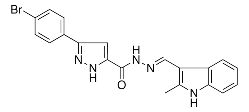 Sigma-Aldrich 5-(4-BR-PH)-2H-PYRAZOLE-3-CARBOXYLIC ACID (2-ME-1H-INDOL-3-YLMETHYLENE)HYDRAZIDE,AldrichCPR