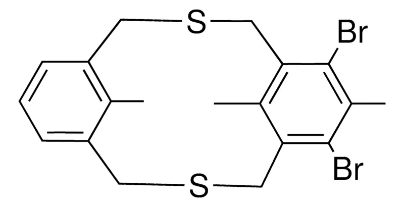 Sigma-Aldrich 6,8-DIBROMO-7,17,18-TRI-ME-3,11-DITHIA-TRICYCLO(11.3.1.1(5,9))OCTADECA-HEXAENE,AldrichCPR