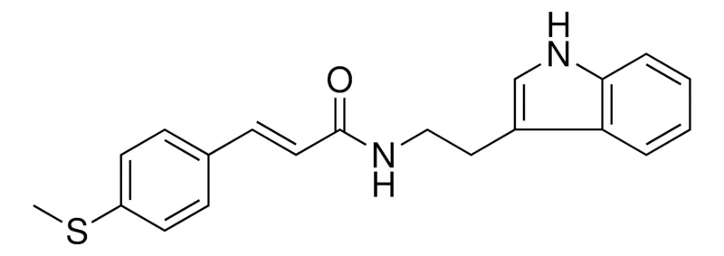 Sigma-Aldrich N-(2-(1H-INDOL-3-YL)-ETHYL)-3-(4-METHYLSULFANYL-PHENYL)-ACRYLAMIDE,AldrichCPR
