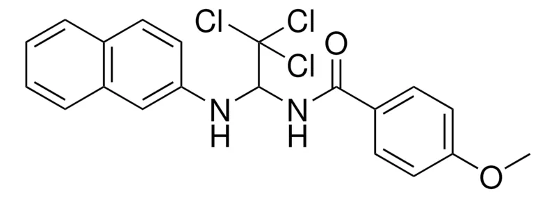 Sigma-Aldrich 4-METHOXY-N-(2,2,2-TRICHLORO-1-(NAPHTHALEN-2-YLAMINO)-ETHYL)-BENZAMIDE，AldrichCPR
