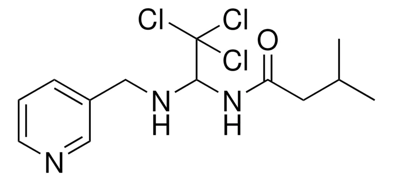 Sigma-Aldrich 3-METHYL-N-(2,2,2-TRICHLORO-1-((PYRIDIN-3-YLMETHYL)-AMINO)-ETHYL)-BUTYRAMIDE,AldrichCPR