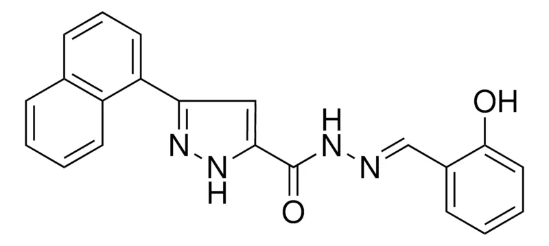 Sigma-Aldrich 5-NAPHTHALEN-1-YL-2H-PYRAZOLE-3-CARBOXYLIC ACID (2-HO-BENZYLIDENE)-HYDRAZIDE,AldrichCPR