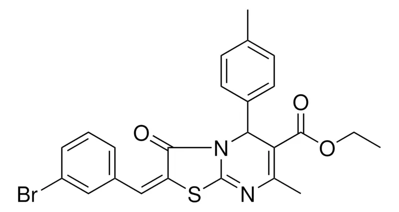 Sigma-Aldrich ETHYL (2E)-2-(3-BROMOBENZYLIDENE)-7-METHYL-5-(4-METHYLPHENYL)-3-OXO-2,3-DIHYDRO-5H-[1,3]THIAZOLO[3,2-A]PYRIMIDINE-6-CARBOXYLATE，AldrichCPR