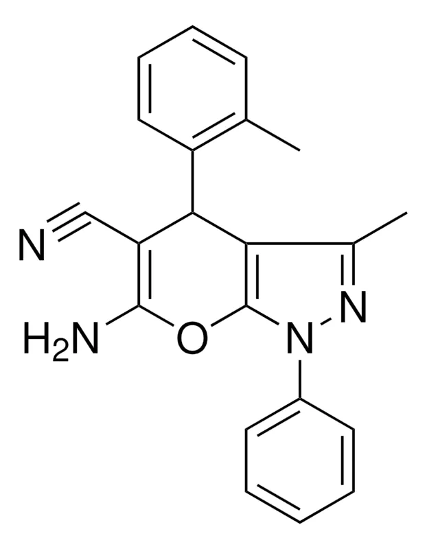 Sigma-Aldrich 6-AMINO-3-ME-1-PHENYL-4-O-TOLYL-1,4-DIHYDRO-PYRANO(2,3-C)PYRAZOLE-5-CARBONITRILE,AldrichCPR