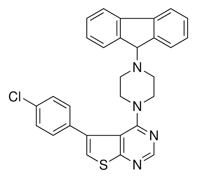 Sigma-Aldrich 5-(4-CHLOROPHENYL)-4-(4-(9H-FLUOREN-9-YL)-1-PIPERAZINYL)THIENO(2,3-D)PYRIMIDINE,AldrichCPR