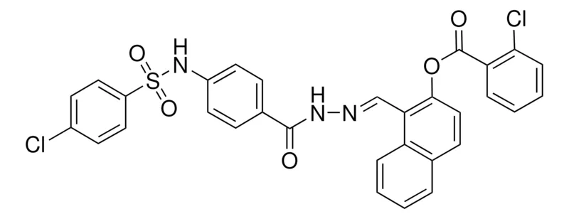 Sigma-Aldrich 1-{(E)-[2-(4-{[(4-CHLOROPHENYL)SULFONYL]AMINO}BENZOYL)HYDRAZONO]METHYL}-2-NAPHTHYL 2-CHLOROBENZOATE，AldrichCPR