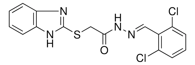 Sigma-Aldrich 2-(1H-BENZOIMIDAZOL-2-YLSULFANYL)-ACETIC ACID (2,6-DI-CL-BENZYLIDENE)-HYDRAZIDE,AldrichCPR