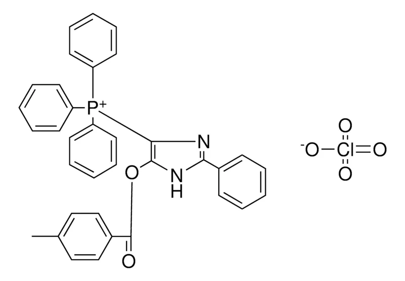 Sigma-Aldrich (5-(4-ME-BENZOYLOXY)-2-PH-1H-IMIDAZOL-4-YL)-TRIPHENYL-PHOSPHONIUM, PERCHLORATE,AldrichCPR