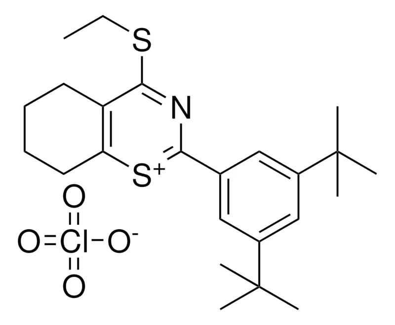 Sigma-Aldrich 2-(3,5-DI-TERT-BU-PH)-4-ET-SULFANYL-4H-BENZO(E)(1,3)THIAZIN-1-YLIUM, PERCHLORATE,AldrichCPR