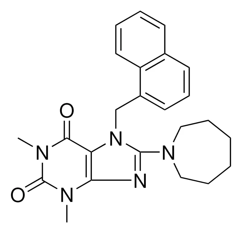 Sigma-Aldrich 8-(1-AZEPANYL)-1,3-DIMETHYL-7-(1-NAPHTHYLMETHYL)-3,7-DIHYDRO-1H-PURINE-2,6-DIONE,AldrichCPR