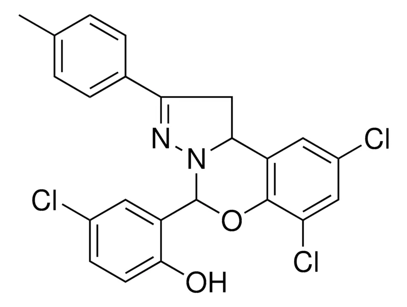 Sigma-Aldrich 4-CHLORO-2-[7,9-DICHLORO-2-(4-METHYLPHENYL)-1,10B-DIHYDROPYRAZOLO[1,5-C][1,3]BENZOXAZIN-5-YL]PHENOL，AldrichCPR