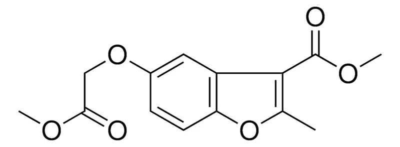 Sigma-Aldrich 5-METHOXYCARBONYLMETHOXY-2-METHYL-BENZOFURAN-3-CARBOXYLIC ACID METHYL ESTER,AldrichCPR