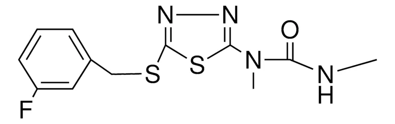 Sigma-Aldrich 2-(1,3-DIMETHYLUREIDO)-5-(3-FLUOROBENZYLTHIO)-1,3,4-THIADIAZOLE,AldrichCPR