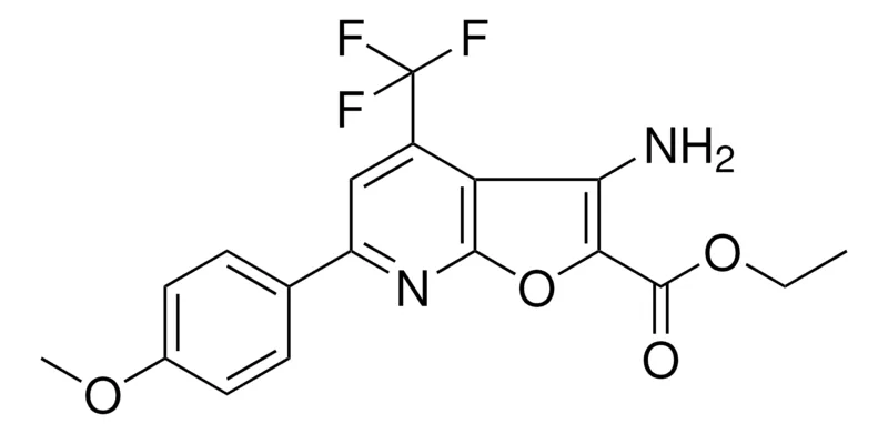 Sigma-Aldrich ET 3-AMINO-6-(4-MEO-PHENYL)-4-(TRIFLUOROMETHYL)FURO(2,3-B)PYRIDINE-2-CARBOXYLATE,AldrichCPR