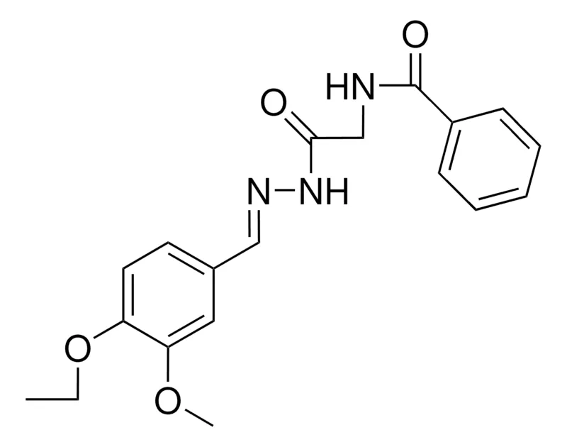 Sigma-Aldrich HIPPURIC ACID N-(4-ETHOXY-3-METHOXYBENZYLIDENE)HYDRAZIDE,AldrichCPR
