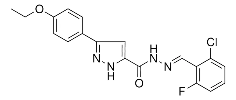 Sigma-Aldrich 5-(4-ETHOXY-PH)-2H-PYRAZOLE-3-CARBOXYLIC ACID (2-CL-6-F-BENZYLIDENE)-HYDRAZIDE,AldrichCPR