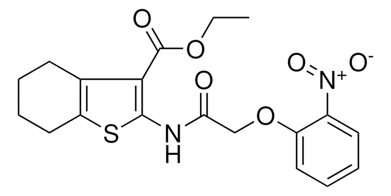 Sigma-Aldrich ET 2(((2-NITROPHENOXY)AC)AMINO)4,5,6,7-TETRAHYDRO-1-BENZOTHIOPHENE-3-CARBOXYLATE,AldrichCPR