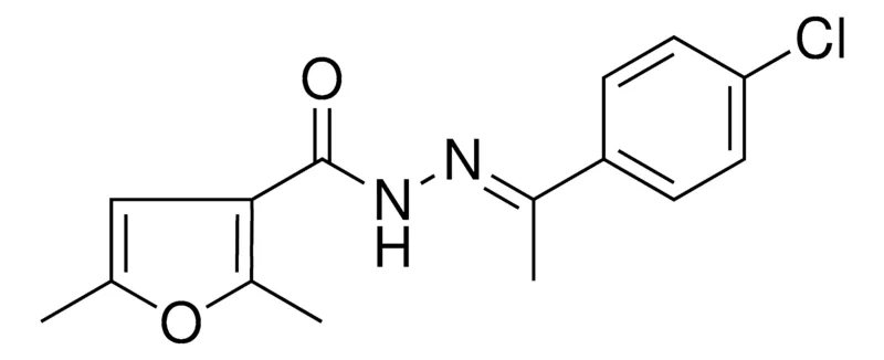 Sigma-Aldrich 2,5-DIMETHYL-FURAN-3-CARBOXYLIC ACID (1-(4-CHLORO-PHENYL)-ETHYLIDENE)-HYDRAZIDE,AldrichCPR
