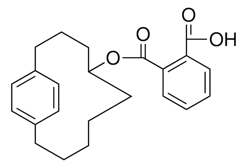 Sigma-Aldrich PHTHALIC ACID MONO-BICYCLO(9.2.2)PENTADECA-1(14),11(15),12-TRIEN-5-YL ESTER,AldrichCPR