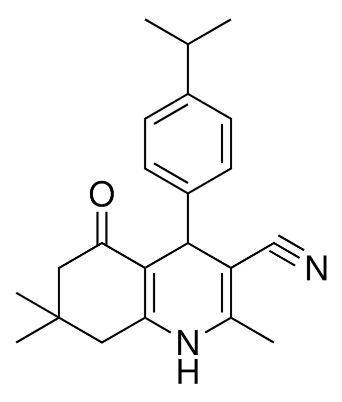 Sigma-Aldrich 4-(4-ISOPROPYLPHENYL)-2,7,7-TRIMETHYL-5-OXO-1,4,5,6,7,8-HEXAHYDRO-3-QUINOLINECARBONITRILE，AldrichCPR
