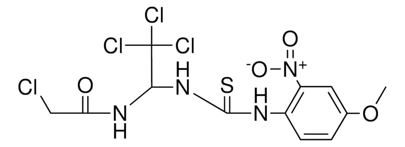Sigma-Aldrich 2-CL-N-(2,2,2-TRICHLORO-1-(3-(4-MEO-2-NITRO-PHENYL)-THIOUREIDO)-ETHYL)-ACETAMIDE,AldrichCPR