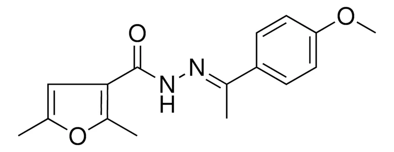 Sigma-Aldrich 2,5-DIMETHYL-FURAN-3-CARBOXYLIC ACID (1-(4-METHOXY-PHENYL)-ETHYLIDENE)-HYDRAZIDE,AldrichCPR