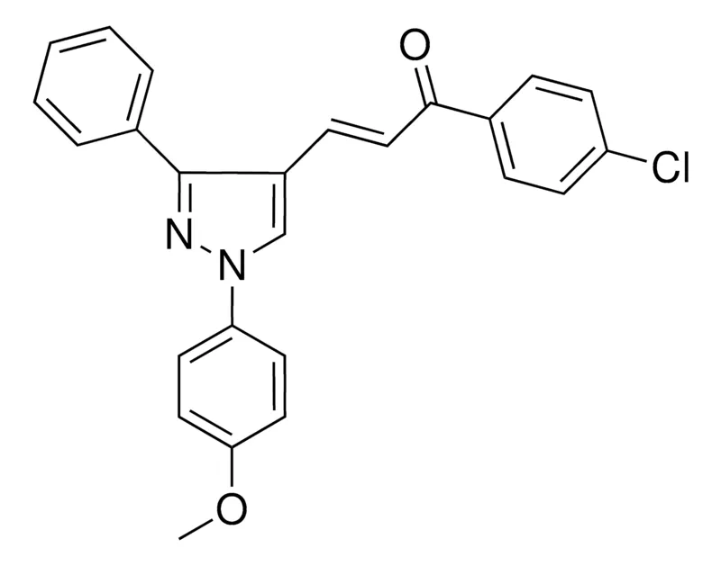 Sigma-Aldrich (2E)-1-(4-CHLOROPHENYL)-3-[1-(4-METHOXYPHENYL)-3-PHENYL-1H-PYRAZOL-4-YL]-2-PROPEN-1-ONE，AldrichCPR
